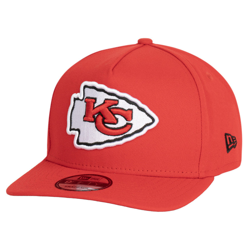 NFL Kansas City Chiefs New Era Team Undervisor 9FIFTY A-Frame Snapback Hat - Red
