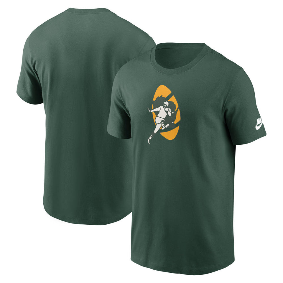 NFL Green Bay Packers Nike Rewind Essential T-Shirt - Green