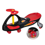 Alex - Lightning Glow Rider - Inertia-Powered Ride-On Toy - Black & Red