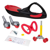 Alex - Lightning Glow Rider - Inertia-Powered Ride-On Toy - Black & Red