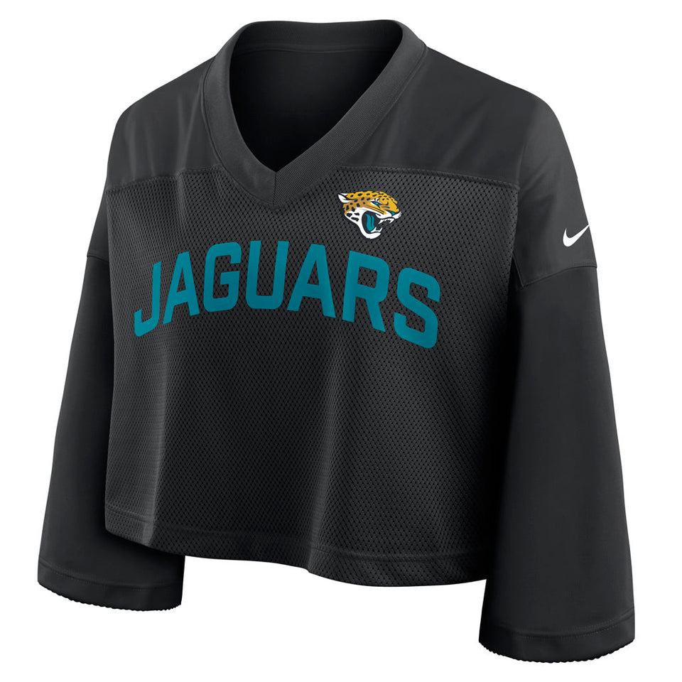 NFL Jacksonville Jaguars Women's Nike Jersey Fashion Crop Top - Black