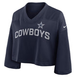 NFL Dallas Cowboys Women's Nike Jersey Fashion Top - Navy