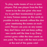 After Dinner Amusements: Guess That Name!