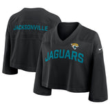 NFL Jacksonville Jaguars Women's Nike Jersey Fashion Crop Top - Black