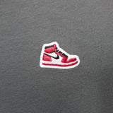 AJ1 Jordan 1 Sneaker Patch Grey T-Shirt