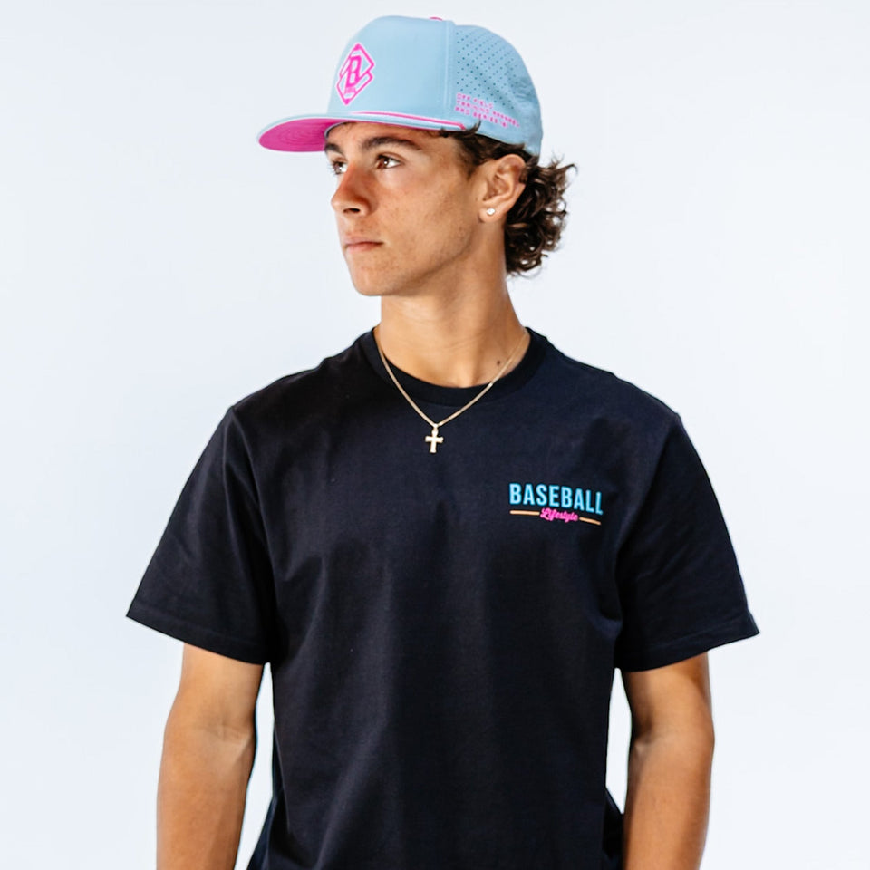 Authentic Tee - BL Black/Neon