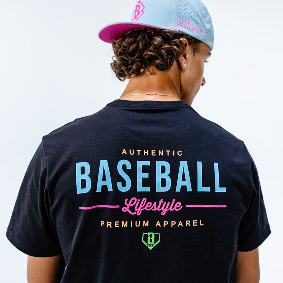 Authentic Tee - BL Black/Neon