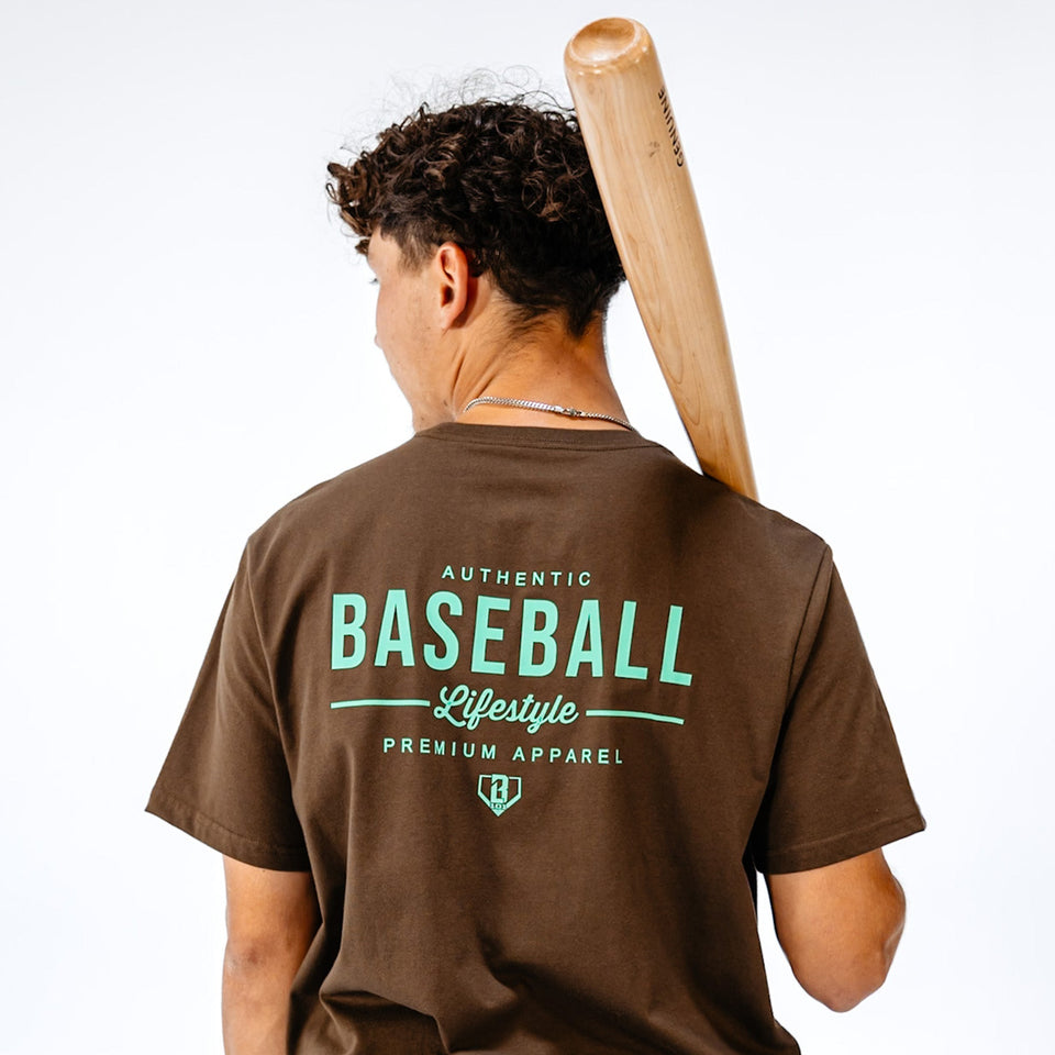 Authentic Tee - Brown/Mint