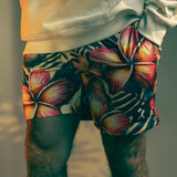 Aloha Ball Diamond Air Mesh Shorts - Plumeria