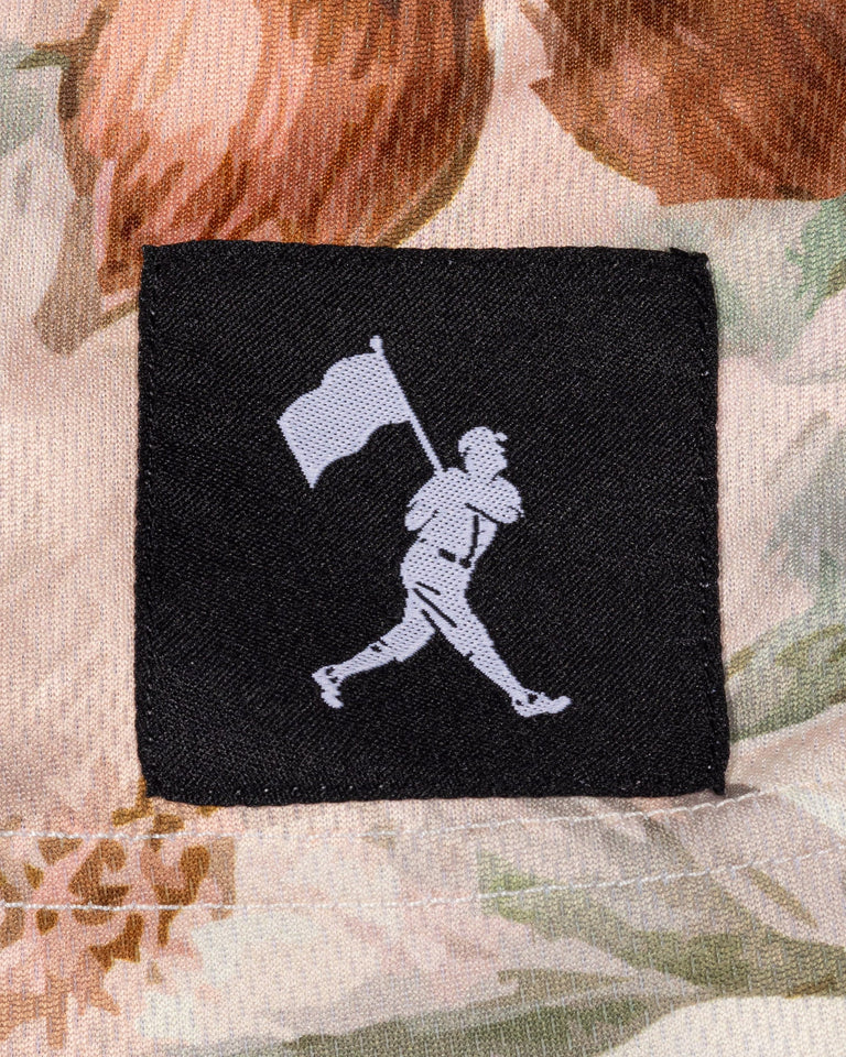 Aloha Hibiscus Pattern Diamond Air Mesh Shorts