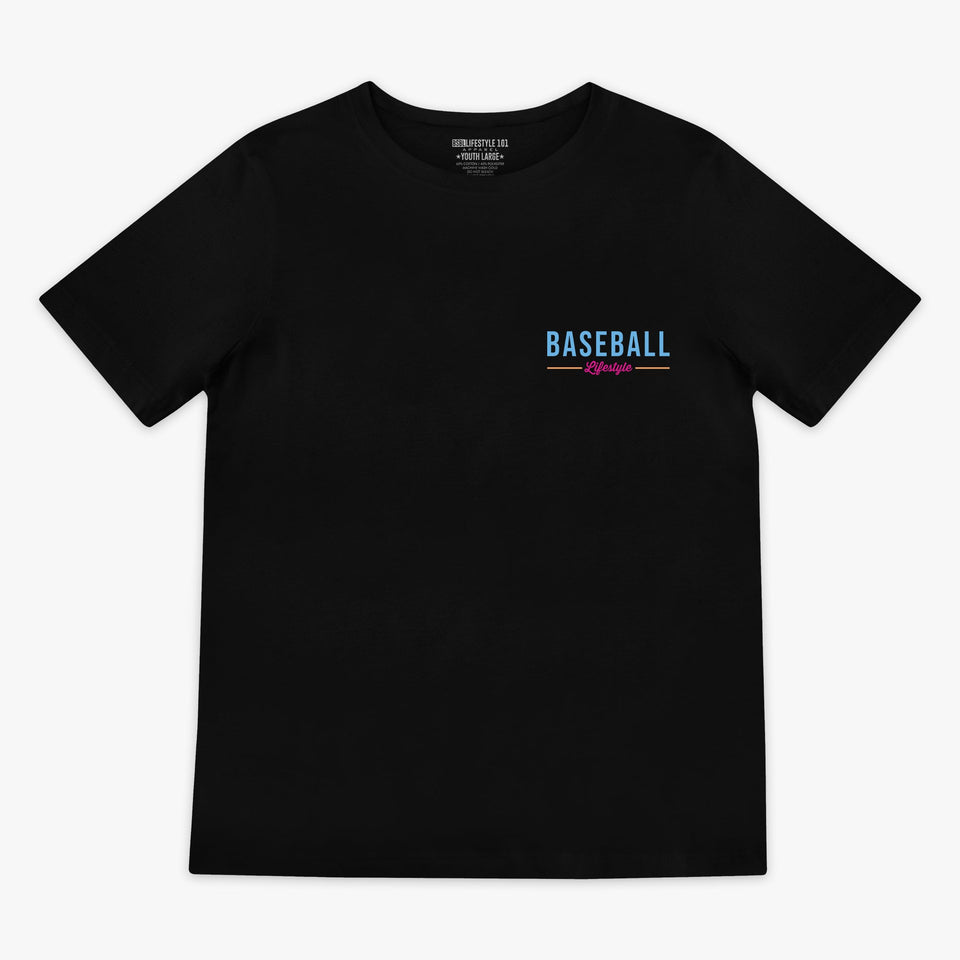 Authentic Youth Tee - BL Black/Neon