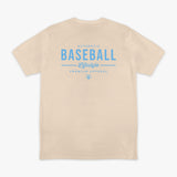 Authentic Tee - Bone/Light Blue