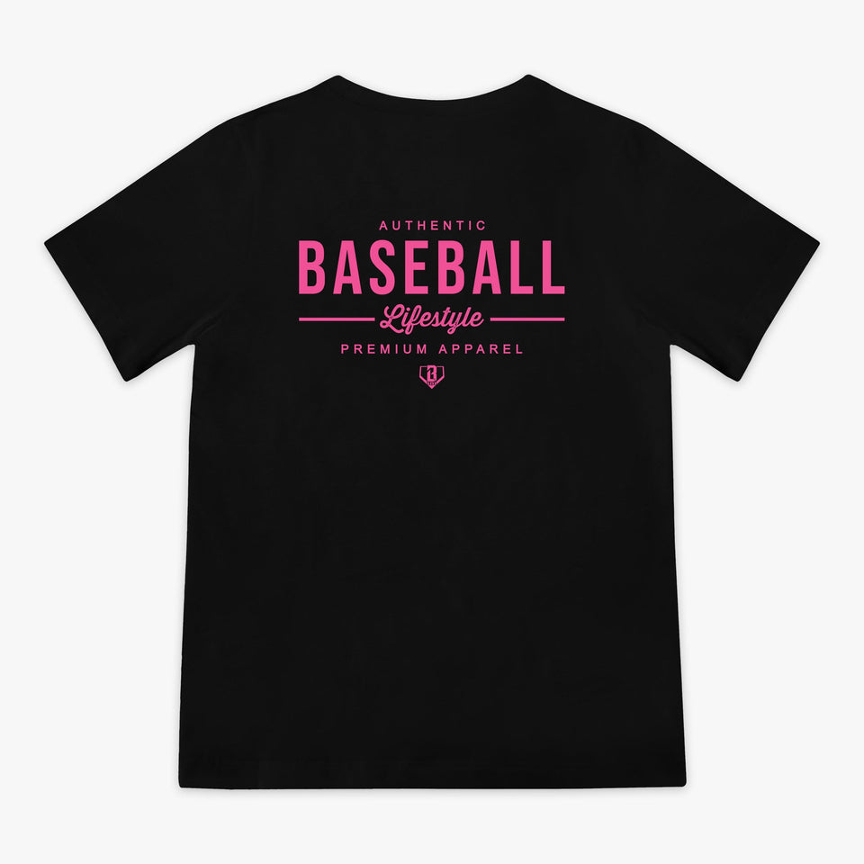 Authentic Youth Tee - Black/Pink