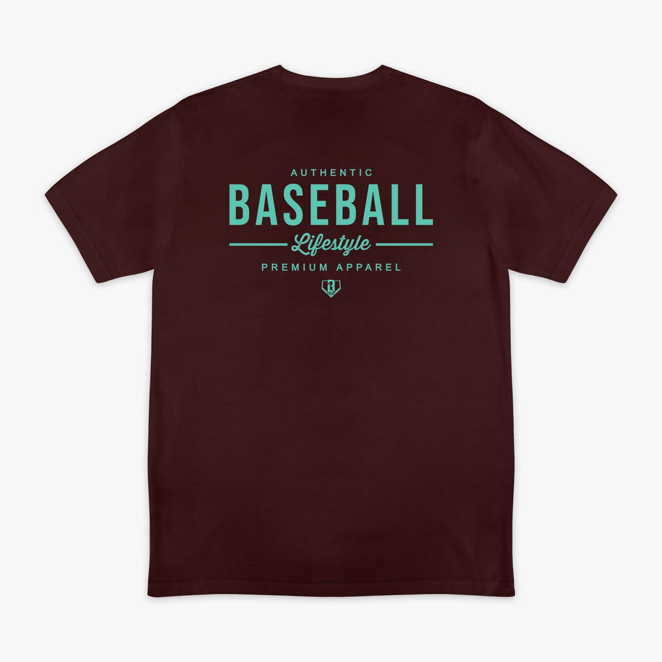 Authentic Tee - Brown/Mint