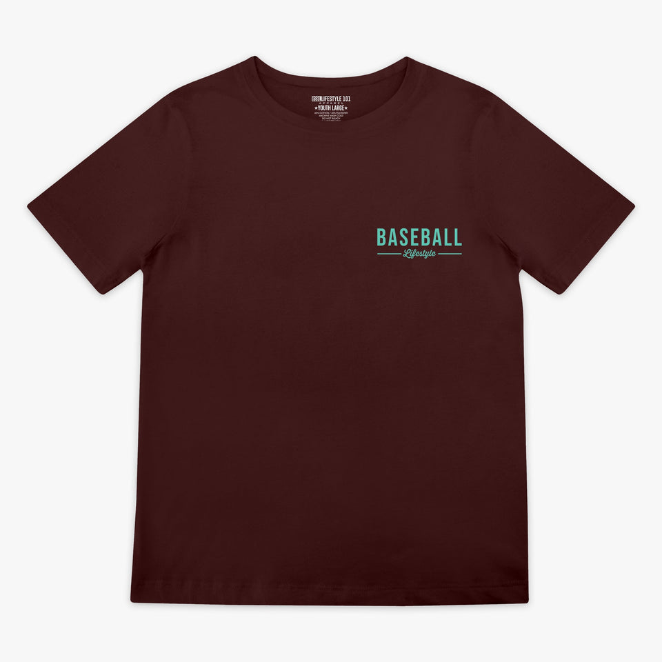 Authentic Youth Tee - Brown/Mint