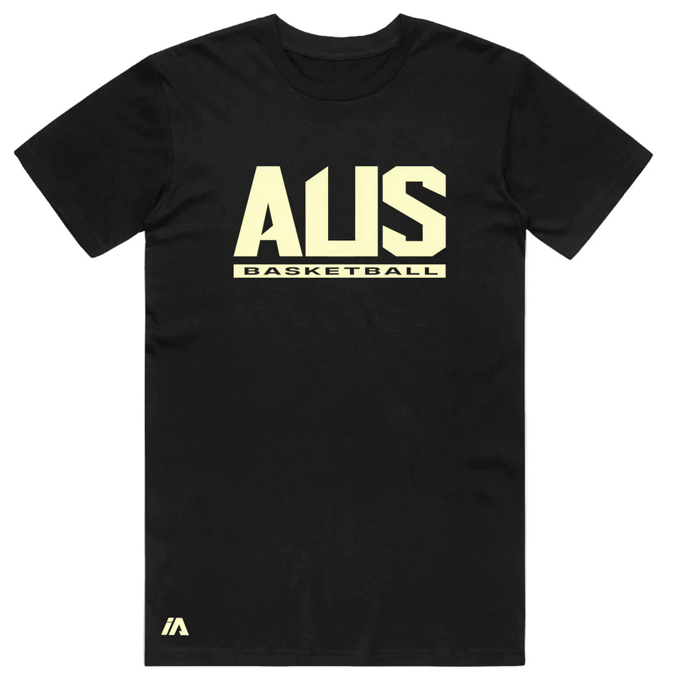 Australian Boomers iPerform Black Performance T-Shirt