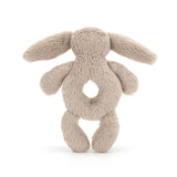 Baby Jellycat Bashful Bunny Beige Ring Rattle 7