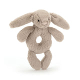 Baby Jellycat Bashful Bunny Beige Ring Rattle 7