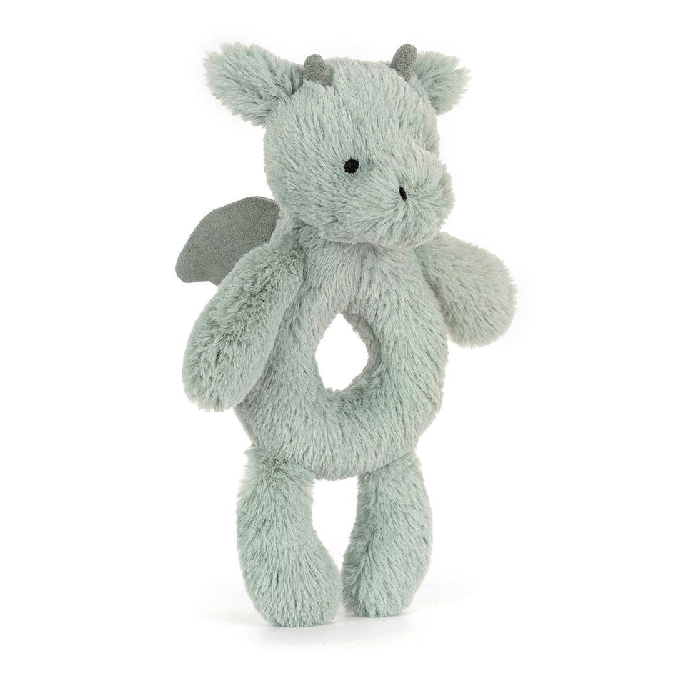 Baby Jellycat Bashful Dragon Ring Rattle 7