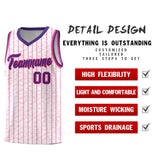 Custom White Custom Gray Pinstripe Retro Sets Uniform Basketball Jersey