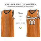 Custom Gold Orange Custom Gray Pinstripe Retro Sets Uniform Basketball Jersey