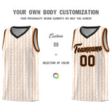 Custom White Custom Gray Pinstripe Retro Sets Uniform Basketball Jersey