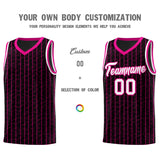 Custom Black Custom Gray Pinstripe Retro Sets Uniform Basketball Jersey
