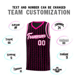 Custom Black Custom Gray Pinstripe Retro Sets Uniform Basketball Jersey