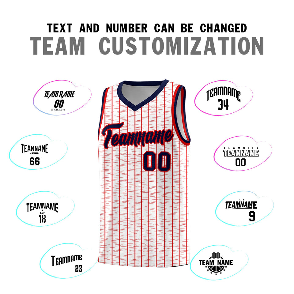 Custom White Custom Gray Pinstripe Retro Sets Uniform Basketball Jersey