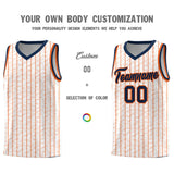 Custom White Custom Gray Pinstripe Retro Sets Uniform Basketball Jersey