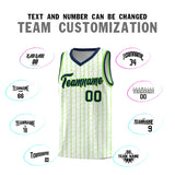 Custom White Custom Gray Pinstripe Retro Sets Uniform Basketball Jersey