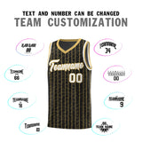 Custom Black Custom Gray Pinstripe Retro Sets Uniform Basketball Jersey