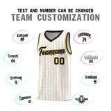 Custom White Custom Gray Pinstripe Retro Sets Uniform Basketball Jersey
