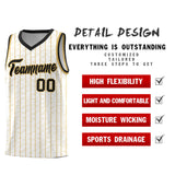 Custom White Custom Gray Pinstripe Retro Sets Uniform Basketball Jersey