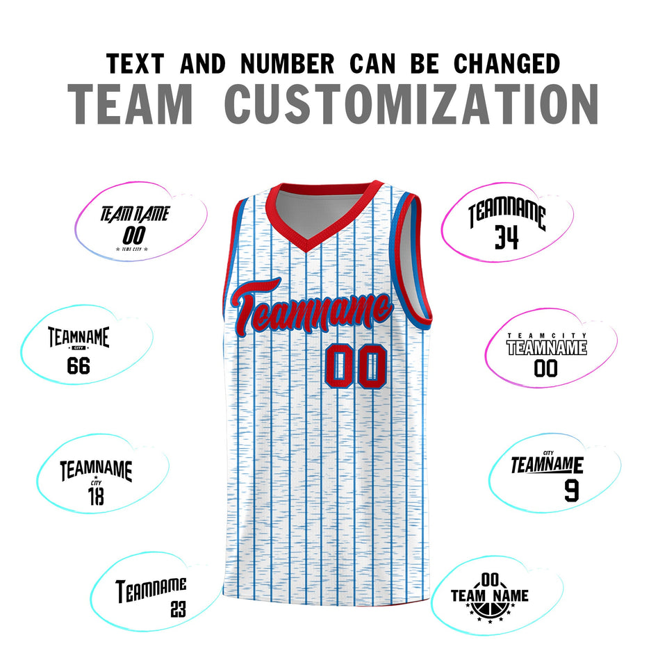 Custom White Custom Gray Pinstripe Retro Sets Uniform Basketball Jersey