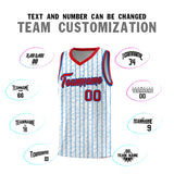 Custom White Custom Gray Pinstripe Retro Sets Uniform Basketball Jersey