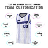 Custom White Custom Gray Pinstripe Retro Sets Uniform Basketball Jersey