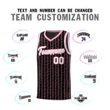 Custom Black Custom Gray Pinstripe Retro Sets Uniform Basketball Jersey