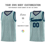 Custom Gray Custom Gray Pinstripe Retro Sets Uniform Basketball Jersey