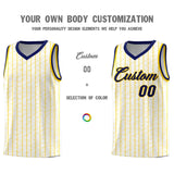 Custom White Custom Gray Pinstripe Retro Sets Uniform Basketball Jersey