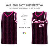 Custom Black Custom Gray Pinstripe Retro Sets Uniform Basketball Jersey