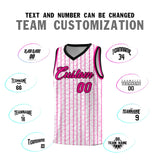 Custom White Custom Gray Pinstripe Retro Sets Uniform Basketball Jersey