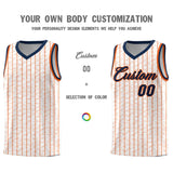 Custom White Custom Gray Pinstripe Retro Sets Uniform Basketball Jersey