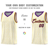 Custom White Custom Gray Pinstripe Retro Sets Uniform Basketball Jersey