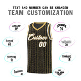 Custom Black Custom Gray Pinstripe Retro Sets Uniform Basketball Jersey