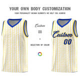 Custom White Custom Gray Pinstripe Retro Sets Uniform Basketball Jersey