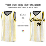Custom White Custom Gray Pinstripe Retro Sets Uniform Basketball Jersey