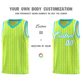 Custom Fluorescent Green Custom Gray Pinstripe Retro Sets Uniform Basketball Jersey
