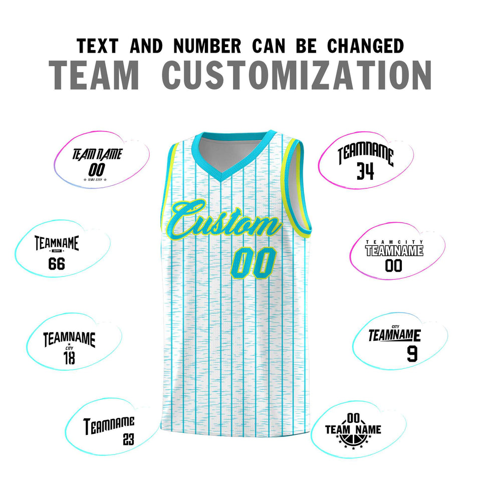 Custom White Custom Gray Pinstripe Retro Sets Uniform Basketball Jersey