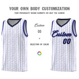 Custom White Custom Gray Pinstripe Retro Sets Uniform Basketball Jersey